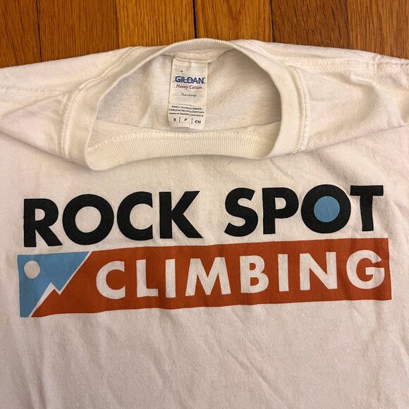Rock Spot Climbing Gildan Heavy Cotton White Tee, Small - Picture 3 of 3